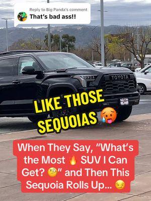 Replying to @Big Panda ✨ I ❤️‍🔥 Those ✨ … #toyota #sequoia #driving #delivery #sf #bayarea 