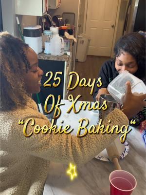 Y’all finna be mad at me, but sis is TIRED literally!! I got yall tomorrow forreal & I got another surprise for yall 😘 Day 13 of #25daysofchristmas… Cookie baking + Karaoke? Count me in… see yall tomorrow!! #explorepage #fyp #christmas2024 #holidayseason #MomsofTikTok #mominfluencer #cookiebaking #karaoke