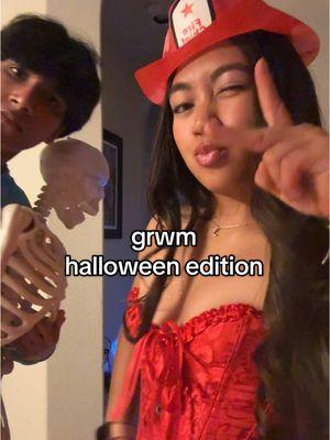 quick grwm!!                                           umm let’s pretend its halloween…..                     #grwm #getreadywithme #girly #girlytok #relatable #chaotic #chaos #funny #scared #teamwork #makeup #beauty #quickgrwm #outfit #asian #filipino #🇵🇭 #blowthisup 