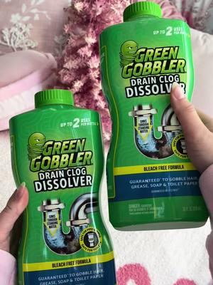 #ad give the gift of unclogged drains this holiday season with @Green Gobbler   🤭🎁 this odorless, bleach free formula is tough on clogs while being totally safe and gentle on your pipes!  be prepared for an unexpected clog and have Green Gobbler on hand all holiday season! #greengobbler #CleanTok 