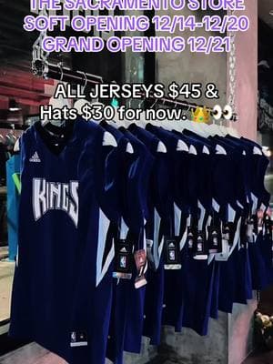 #SACRAMENTO: IT’S OFFICIAL! 📣💜 @thesacramentostore  located at K & 9TH! 👀 We’re kicking things off with our SOFT OPENING starting today and running every day until 12/20! GRAND OPENING 12/21. Open at noon every day during the soft opening, including this weekend!  🔥 SPECIAL OFFER:All NBA Kings Jerseys (Adult, Women’s, & Youth) for just $45 for the next 7 days! 🔥  Perfect gift for any Kings fan! Mark your calendars for our GRAND OPENING on 12/21/24 🎉 Don’t miss the celebration!  📍 Visit us at K & 9th!  Let’s make Sacramento proud! 💜 #TheSacramentoStore #SacramentoKings #916 #visitsacramento #sactown #Kings #Sactown #LightTheBeam 