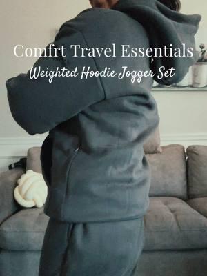 @Comfrt Travel Essentials hoodie jogger set #comfrtclothing #fashion #travelessentials #airplaneoutfits #traveloutfit #hoodiejoggersset #comfrthoodie #weightedhoodie #tiktokshopholidayhaul #ttshop #tiktokpartner #comfrtpartner #viralhoodie #nikepanda #winterfashion #newyearaura 