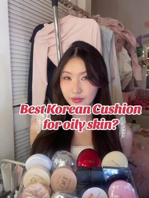 My best and worst cushion foundation picks for oily skin!!! #kbeauty #koreanmakeup #cushionfoundation #koreancushionfoundation #koreancushion #mattefoundation #oilyskin #herablackcushion #heracushion #meebebe_