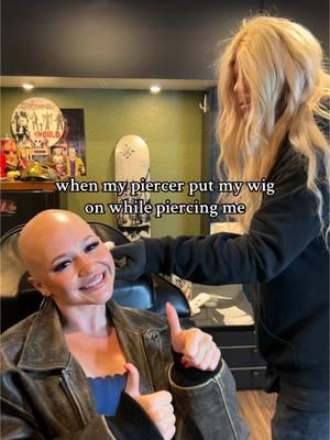 Best piercer out there. Tony a real one I see him again tomorrow 👑 #fyp #meme #funny #funnymoment #clip #bald #alopecia #hairloss 