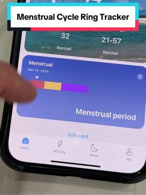 Replying to @Kiimm Garcia menstrual cycle review 🩸 #smartring #steptracker #dailytracker #ringtracker #exercisetracker #gymtracker #sleeptracker #tiktokmademebuylt #tiktokshopholidayhaul #tiktokshopcreatorpicks 
