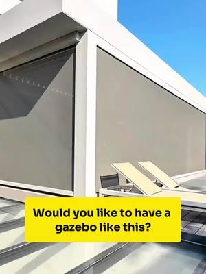 Would you like to have a gazebo like this?#singaporean #perfabricatedbuilding #fyp #sunroom #England #america #dohaqatar #canada #louver #design #pavilion  #swimmingpool #greenhouse #ourdoorrestaurant #backyard #tarrace #tinyhousetour #restaurant #retractableroof #foru 