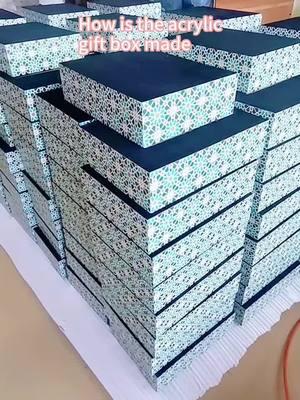 How is the acrylic gift box made#giftbox #acrylicgiftbox #acrylicbox #acrylicproduct #acrylic #custom #mjacrylicsheetfactory 