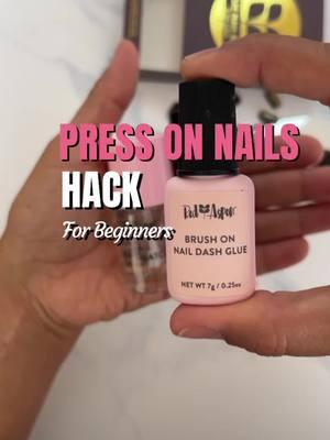 Press on Nail Hack - apply the glue to your prepped nail AND the bottom third of the press on tip! ⁣ ⁣ Who else is on their press on nail journey 💅 ⁣ #pressonnailstutorial #pressonnailbusiness #redaspen #pressonnailhacks #creatorsearchinsights 