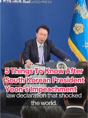 Here are 5 things to know after South Korean President Yoon Suk Yeol's impeachment. Bloomberg’s Shery Ahn has more #southkorea #politics #impeachment 