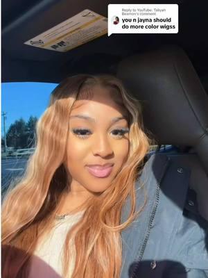 Replying to @YouTube: Taliyah Beamon  You girls said you like color wigs. Now, look what I found! The full density and silky texture are all flawless and the color is gorgeous. Glueless highlight wig from @OQhiar  hashtags:#readytowearwigs #oqhairreview #gluelesswigs #weartogo #wighack #girls #date #fyp#highlighwig#colorwig#beautifulwig#prettywig