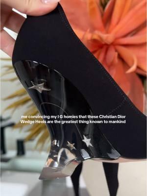 The most GORG Dior Heel youll ever set eyes on… #christiandior #dior #diorheels #heels #holidayshoes #shoesoftheday #diorwedge  