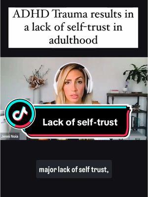 ADHD is considered trauma all by itself. You don’t need to have experienced big - T Trauma for it to be considered trauma.  The corrections and criticism alone from childhood creates trauma. So as an adult, you might think you accept yourself and trust yourself, but trauma responses can manifest in a lot of different ways.  If you want to start paying attention to some of your behaviors like… seeking validation from others or trying not to disappoint people.. those are just a couple examples on what this can look like.  If you want more help with this, make sure to book a free discovery call with me so we can learn how to trust yourself and take your power back! #adhdcoach #adhdcoaching #adhdawareness #adhdsupport #adhdproblems #adhdsymptoms #adhdsupport #adhdtrauma #trauma #traumahealing #traumaresponse #adhdadult #adhdadults #adhd #adhdtribe #adhdentrepreneur #selftrust #adhdtok #adhdtiktok #neurodivergent 