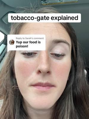 Replying to @Sarah #foodispoison #tobacco #smoking #ultraprocessed #processedfood #obese #obesity #healthylifestyle #tobaccogate  