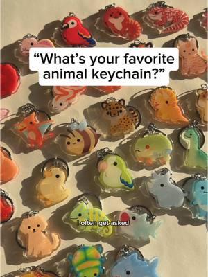 That’s a hard question to answer 😅 What’s your favorite animal keychain? 🌈 #animalart #animallovers #keychainbusiness #acryliccharms #giftideas #petportrait 