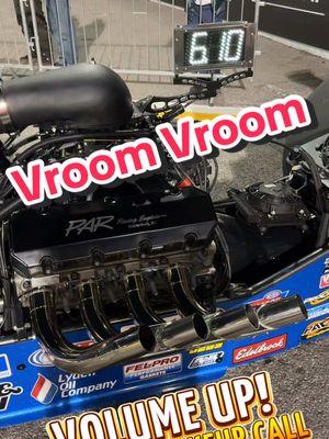 Vroom Vroom 🔊 Volume Up for Your Morning Wakeup Call from WWT Raceway 🏎️🗯️ NHRA Top Dragster Warmup for Qualifying Session Two  #vroomvroom #dragster #nhra fast cars @Lucas Oil 