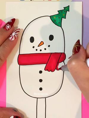 What Do These Winter Emojis Create? ⛄️🎄🍭🧣🙂❄️ Comment Your Next Request! #fyp #art #snowman #christmas #popsicle #drawing #emojichallenge #emojicombos #beekeenkidsart 