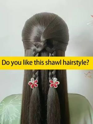 Do you like this shawl hairstyle? #fyp #foryou #shawlhairstyle #CapCut #easyhairstyles #hairtoturials #braidstyles #hairstyle #mannequinhead #TikTokShop #tiktokmademebuyit 