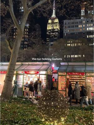 the grand central holiday fair and union square holiday market both end on christmas eve, but the bryant park winter village runs until january 5th! #nyc #winternyc #nycholidays #nycholidaymarket #bryantparkwintervillage #grandcentralholidayfair #unionsquareholidaymarket #nycthingstodo #nycholidayguide #nycwinter #newyorkcity 