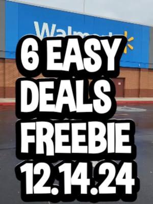 7 Easy Walmart Deals: Freebie 12.14.24🛒🛍 Hit That ❤️ Button #walmartdeals  #walmartcouponingcommunity #walmartibottadeals  #ibotttadeals #couponerdeals #couponerdeals  #walmartcouponingcommunity  #couponerfamily #Freebie #couponersoftiktok 