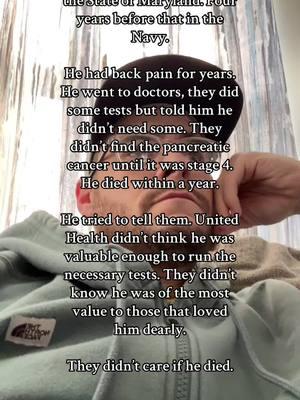 Forgive me. Im all out of f**** to give for the who led to my father’s death. #unitedhealthcare #cancer #fcancer #deny #defend #depose #theydontcareaboutus 