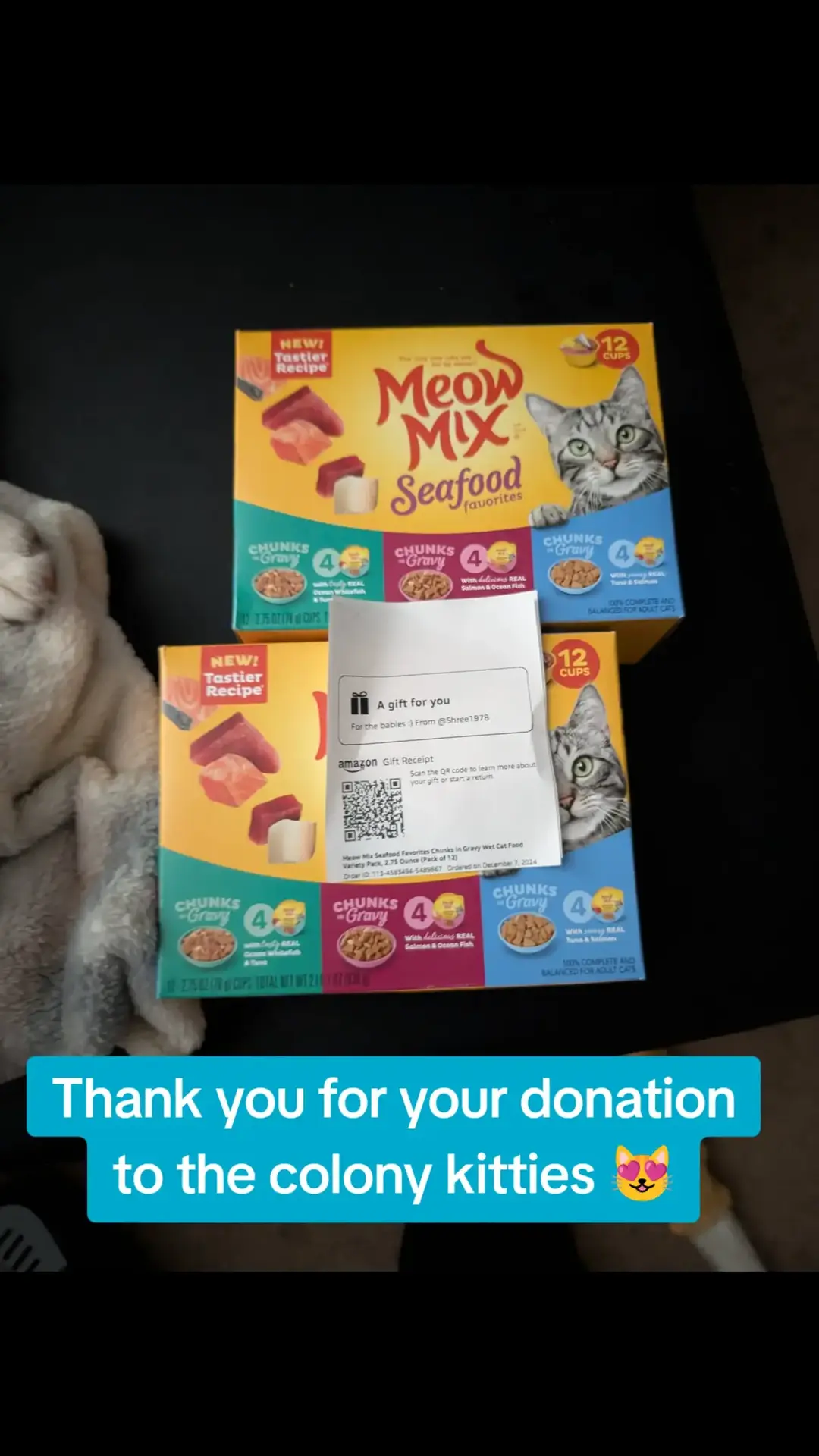 @shree1978 Thank you so much for the cat food donation  #fyp #cutecats #cutecat #cutecatsoftiktok #catsmoves #cats #cat #catmom #tnrworks #kitties #catslovers #colonycats #colony #kittiesoftiktok #tnrsaveslives #tnr #cattok #catto #thankyou #donate #catfyp 