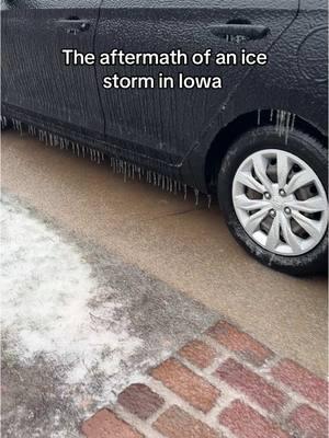 Live in Iowa they said. It’ll be fun they said.  #iowa #midwest #winter #icestorm 