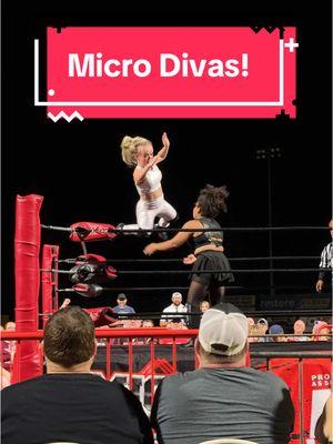 Micro Diva Lid’L Lex makes a heck of a catch #wrestling #divas 