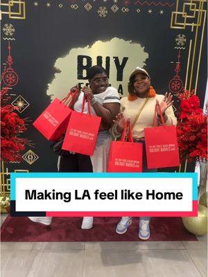 Continuing my mission to love LA with a visit to the Holiday Market collab between @ablackwoman and @H&M at Westfield Century City! @Westfield Century City Thoughtfully curated vendors, supportive vibes, and all Black women-owned businesses—I was in heaven! 🖤 Let me know if you want an H&M haul too! 👀✨ Thank you for influencing this to me @Markesa | NYC + Travel 😂 #BuyFromABlackWoman #HolidayMarket #BlackWomenOwned #SupportBlackBusiness #ShopWithPurpose #LosAngelesVibes #HMxBlackWomen #LearnToLoveLA #LAAdventures