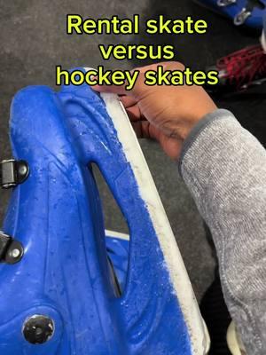 Hockey skates versus rental skate #niklaus_prosper #skating #skate #figureskating #iceskate #IceSkating #skating #figureskating #hockey 