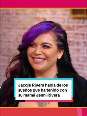 #Exclusiva🚨 #JacquieRivera nos contó en #HoyDía si ha logrado hablar con su madre #JenniRivera en sus sueños y cómo han sido esas imágenes que ha tenido de la cantante fallecida. 🫂❤️‍🩹