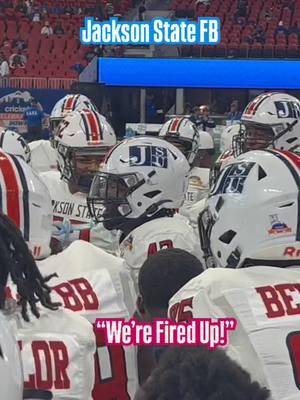 #JacksonState fired up before #celebrationbowl #hbcufootball #CollegeFootball @Jackson State University FB @Celebration Bowl 