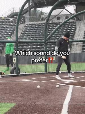 Crack of a wood bat is the best sound in sports! #oregon #baseball #oregonbaseball #hitting #bats #wood #metal #marucci #catx2 #swing #hit #onfield #bp #sound #loud #crack #sports #ncaa #fyp #foryou 