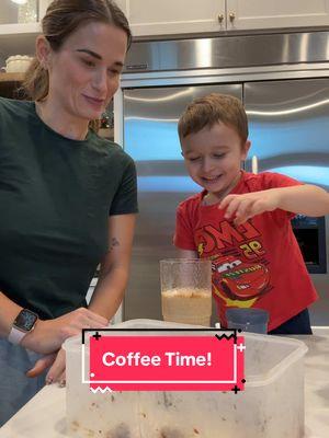 Coffee time with William!☕️Yall the end had me 🤢🤮 #coffee #momlife #weekend #christmas #funny #fyp #toddler #foryou 