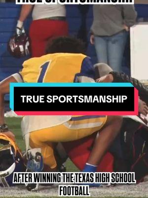 True sportsmanship is something so special and @Jabariethornton showed what a class act he is on and off the field after the State Semifinal game!Texas Hs Football is the best!  #footballtiktok #footballgame #footballteam #txhsfb #hsfootball #fridaynightlights #texas #sportsmanship #txhsfbplayoffs #statesemifinals #txhsfootball #footballplayer #footballseason #footballgameday #hsfootball #footballstadium #fy #fyp @ESPN @House of Highlights @SportsCenter NEXT @ESPN Deportes 