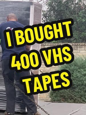 Before our followers donated to the #VHS #VideoVendor #kiosk we bought 400 #VHStapes for cheap. Do we regret it? Nope! #retrotech #vhscollection #oops #collection #1980s #vintage #vintagevhs 