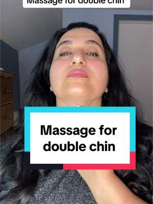 Massage for double chin  . Massages and other techniques can help with double chins by improving circulation, strengthening muscles, and promoting lymphatic drainage. . #creatorsearchinsights #facemassage #facialmassage #SelfCare #ladies  #naturalskincare #jawline #fypシ  