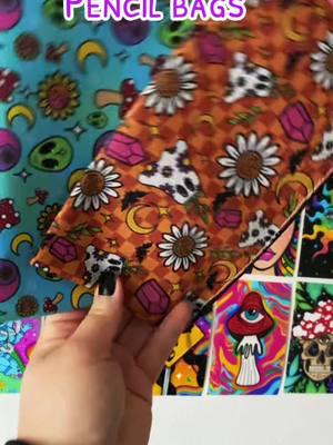 I make so many different things that you might not have known about 💜  #coloringbooks #coloring #coloringbook #minicoloringbooks #minicoloring #hippie #art #artist #trippyart #coloringpages #pencilcase #pencilbag #keychains #stickers #fyp #foryou 