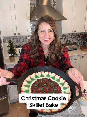 🎄 Save this + whip up the ultimate Christmas Cookie Skillet Bake for your holiday celebrations! Start with a chocolate peppermint cookie base, add festive Christmas tree sugar cookies around the edges, and press holiday M&Ms in the center. Bake at 350°F for about 25 minutes, let it cool slightly, and serve with peppermint bark ice cream, Christmas tree cake bits, and a drizzle of chocolate sauce. This dessert is as magical as it is delicious! 🍪✨ Perfect for cozy nights and family gatherings!  Did you know that you can easily shop our videos on the LTK app? Just search for YWM_Family, and make sure to follow us there too for exclusive in-app content! ❤️ #ltkholiday #ltkhome #ltkholiday #ltkfamily #LTKFoodie #HolidayDesserts #ChristmasCookies #HolidayTreats  #ChristmasIdeas #ChristmasDessert #CookieSkillet