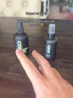 Whats the best sea salt spray? Based vs Forte 🏆🧙‍♂️ #seasalt #basedbodyworks #men #selfimprovement #beach #surfer #mog