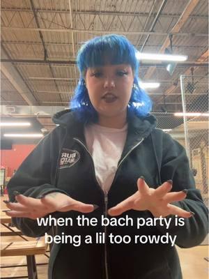 its hard out here (jk bach parties are fun!!!) #axethrowing #burythehatchet #buckscounty #philadelphia #fypシ #thingstodo 