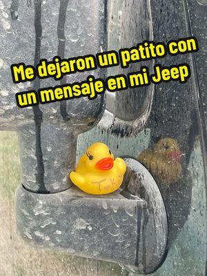 Mi primer patito con un mensaje😭💕 que bonitoooo muchas gracias mi Delia si ves este video coméntalo yo tambien te quiero conocer 😍💕 #lexxynails #jeep #jeeplife #ducking #ducks #duckingjeeps #duck  