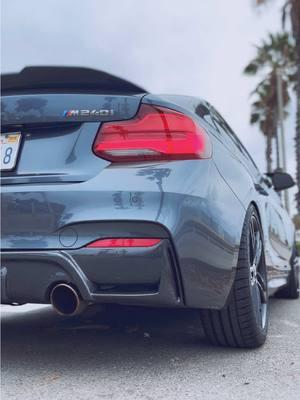 cloudy day at the beach #bmw #m240i #bmwm240i #m2 #b58 #bmwmotorsport #carsoftiktok #cars #california #fyp #foryoupage #cartok #trend #trending #viral 