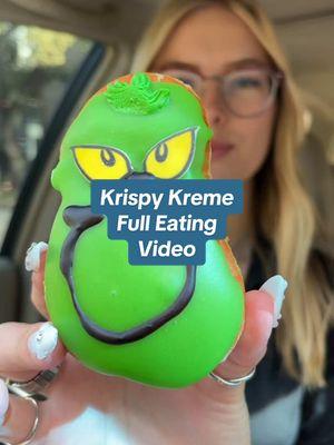 Krispy Kreme FULL EATING VIDEEOO💚🎄😛🤍🥰 #mukbang #mukbangs #krispykreme #doughnut #doughnuts #donuts #grinchtiktok #grinch #grinchdonuts #holidayfood #holidays #talking #fulleatingvideo #jillyeats #fypシ #fypシ゚viral 