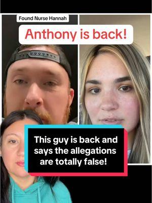 Anthony is back! He’s the guy who found Nurse Hannah and gave is all her info! #fyp #foryou #crime #truecrime #news #nursehannah #hannah #anthony #viral #xyzbca #update 