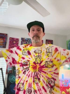 I made a new art shirt, Tie dye, and block print. It’s available in my shop! #art #artist #tiedye #tiedyeshirt #blockprint #blockprinting #customshirt #customshirts #artlife #coolshirt #fyp #fypシ #fypシ゚viral 