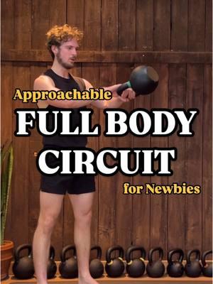 Approachable Newbie Workout 🤝😎 #newbie #workout #kettlebellworkout #fullbodyworkout #newfitness #strengthtraining #homeworkout 