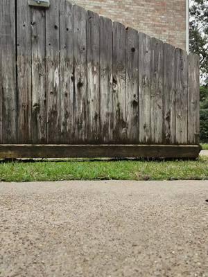 Wood fence soft wash - Cleaning Services #onspotpowerwashing #richmondtx 