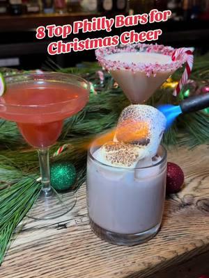 Most festive spots in Philly for Christmas cheer! 🍸✨ #philly #philadelphia #christmas #christmasbar #themebar #popupbar #cocktails #holiday #visitphilly 