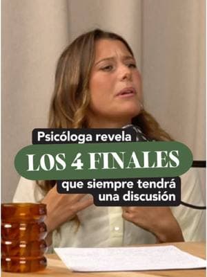 No todas las discusiones tienen el mismo final ❌. En ese clip Paloma Aleñar nos habla sobre los 4 posibles desenlaces de cualquier discusión y cómo aprender a convertirlas en oportunidades para crecer juntos 🌱🫂. Ve al enlace del perfil para ver la entrevista completa ⚡ y conseguir que la próxima vez que tengas un problema con tu pareja puedas resolverlo sin tanto drama ni dolor. #Discutir #Parejas #EscuchaActiva #Terapia #Narcisismo #Comunicación #Convivencia #RelacionesSanas #ResoluciónDeConflictos 