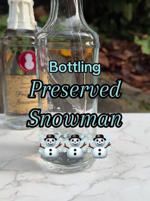 Making my Preserved Snowman decorative potion bottle! #potion #potions #potionbottle #magic #fantasy #art #bookshelfdecor #christmas #christmasdecor #christiantiktok #frosty #frostythesnowman #fyp 